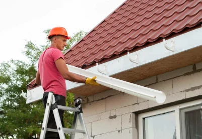 eavestroughs and downspouts